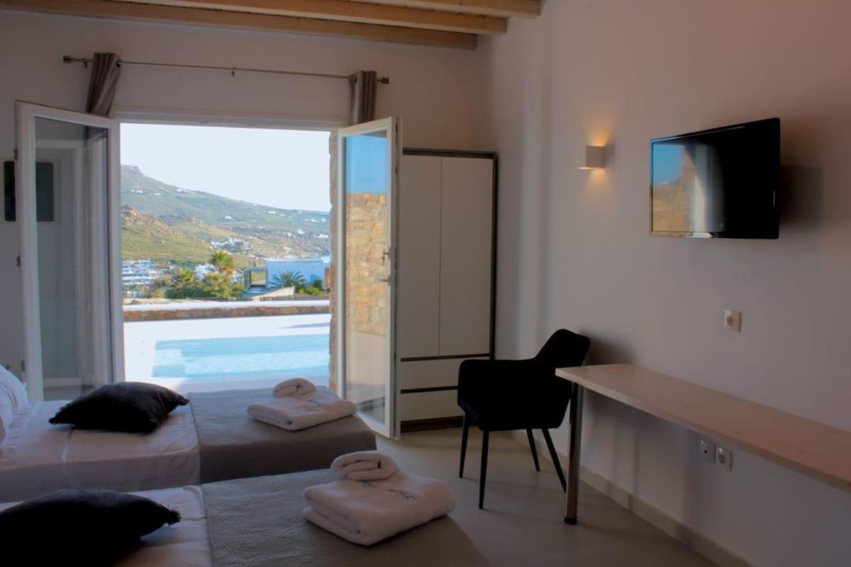 Gasthof Mykonian Luxury Light Blue With Private Pool Kalafatis